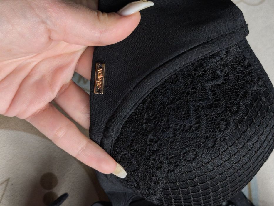 Бюстгальтер балконет VALEGE 70В з мереживом на декольте