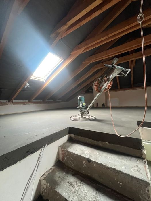 Posadzki wylewki cementkwe z miksokreta styrobeton