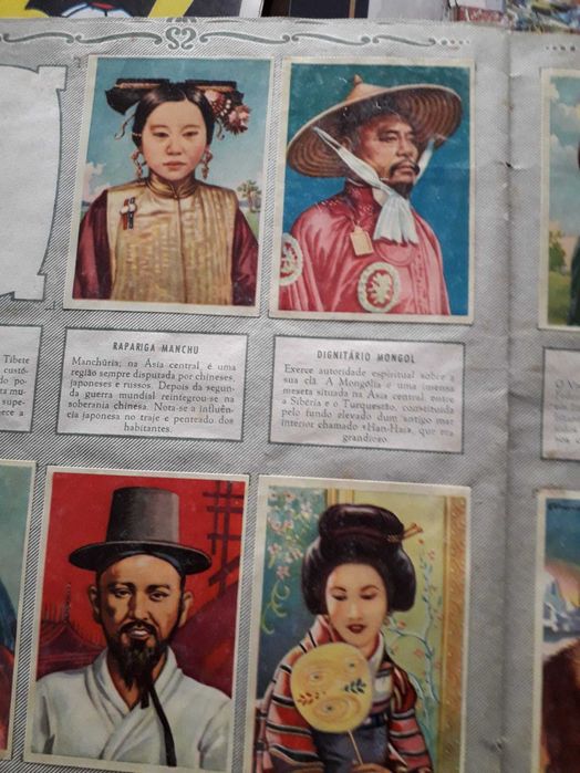 Rara Caderneta de Cromos das Raças Humanas .Antropologia, antiguidade.