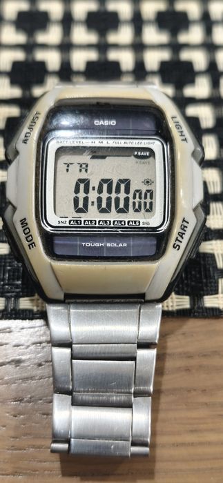 CASIO W-S600 Tough Solar – zegarek cyfrowy na bransolecie. Vintage.