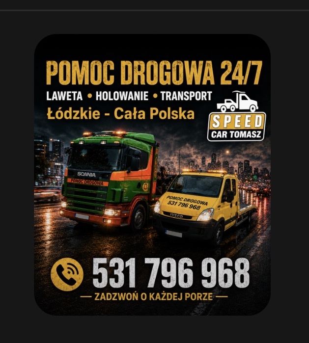 Transport lawetą ciągniki maszyny rolnicze budowlane pomoc drogowa24h