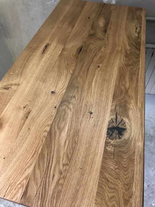 Blat Drewniany Dębowy Do stolika Kawowego Loft Industrail