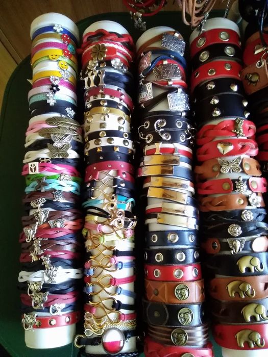 Bransoletki skórzane handmade