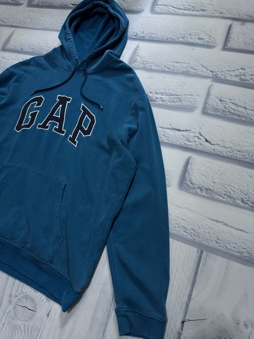 Худі GAP синє XL з капюшоном та кишенею