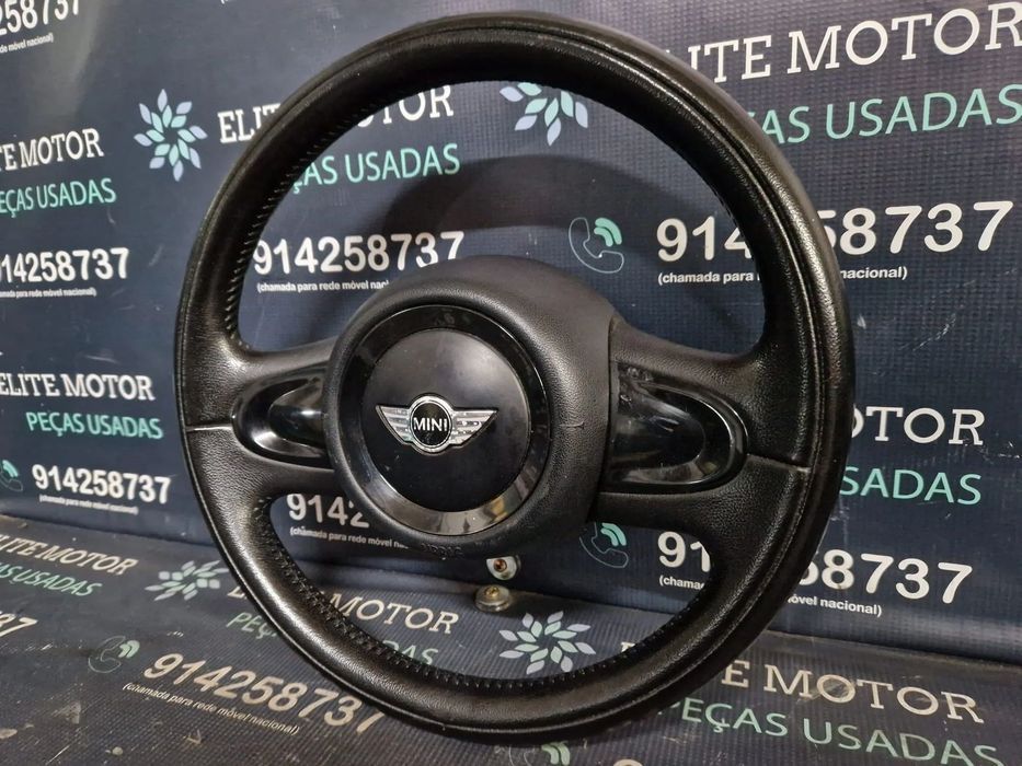 Volante usado pele com airbag MINI ONE COOPER CLUBMAN R56 R57 R55