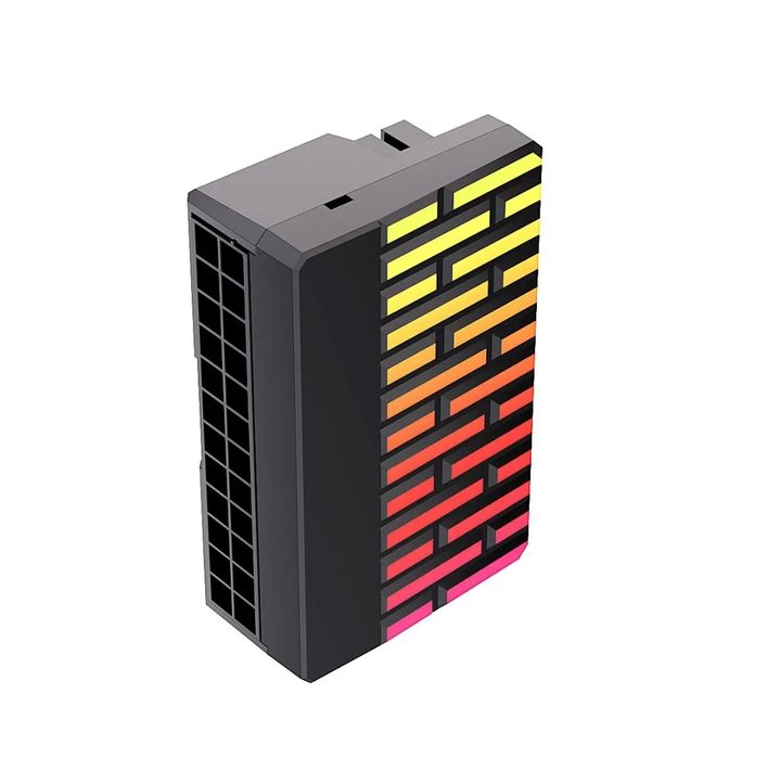 Adapter 24 pin ATX zasilanie płyty głównej ARGB 90°