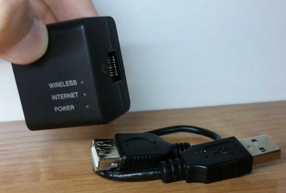 Микро- роутер Sony (RJ-45, PPPoE, Wi-Fi N150). USB питание. Мини