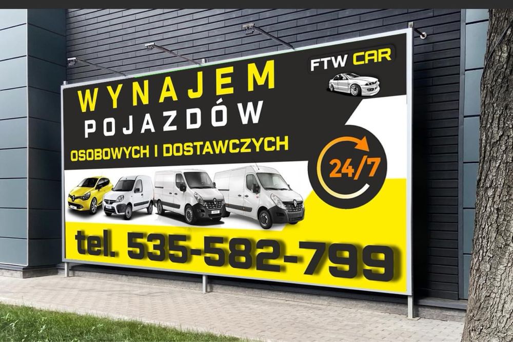 Wynajem  pojazdow osobowych