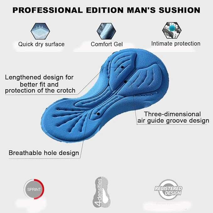 Zestaw koszulka i spodenki rowerowe HOMTOL dla mężczyzn roz. 4XL