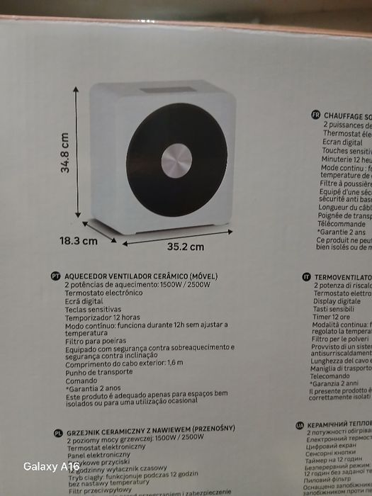 Aquecedor ventilador  Cerâmico