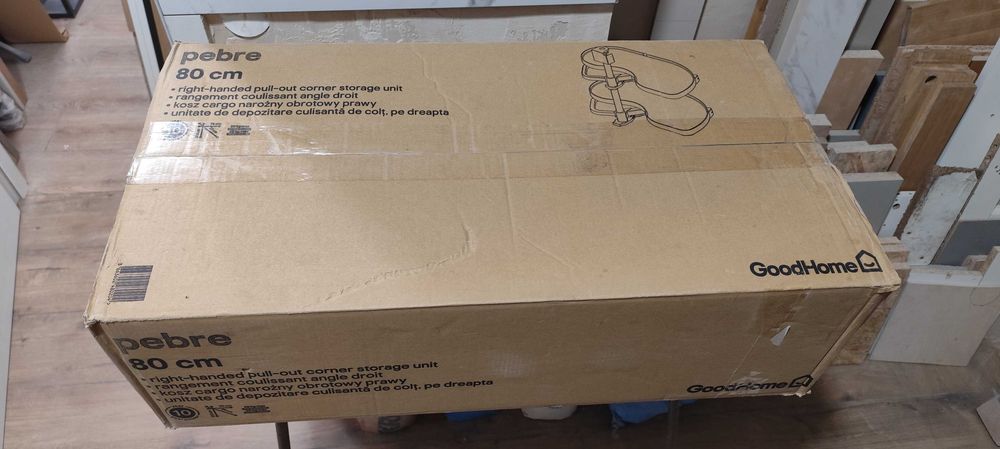 Kosz Cargo GoodHome Pebre 80 cm prawy róg