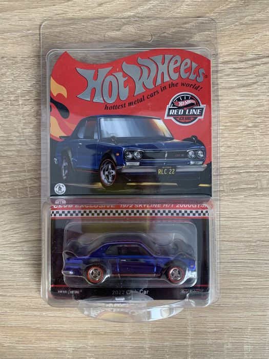 ホットウィール　RLC 1972 SKYLINE HT 2000 GT-R HOT WHEELS RLC RED LINE CLUB 1972 NISSAN SKYLINE HT 2000GT-R