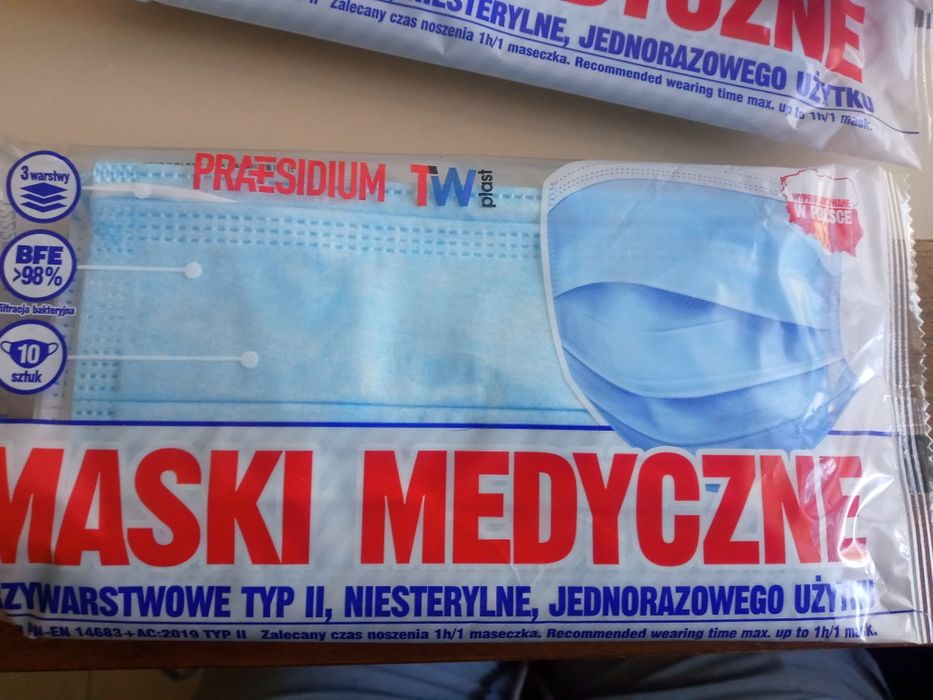 Maski medyczne trzywarstwowe