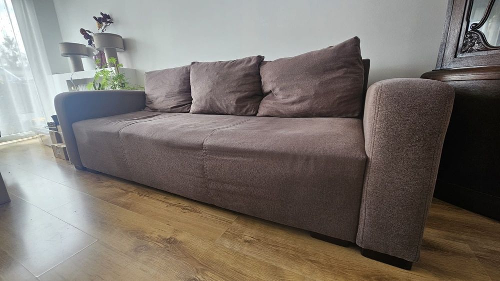 Rozkładana kanapa 3-osobowa z funkcją spania BRW – 225 cm, pojemnik