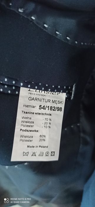 Garnitur męski ślubny
