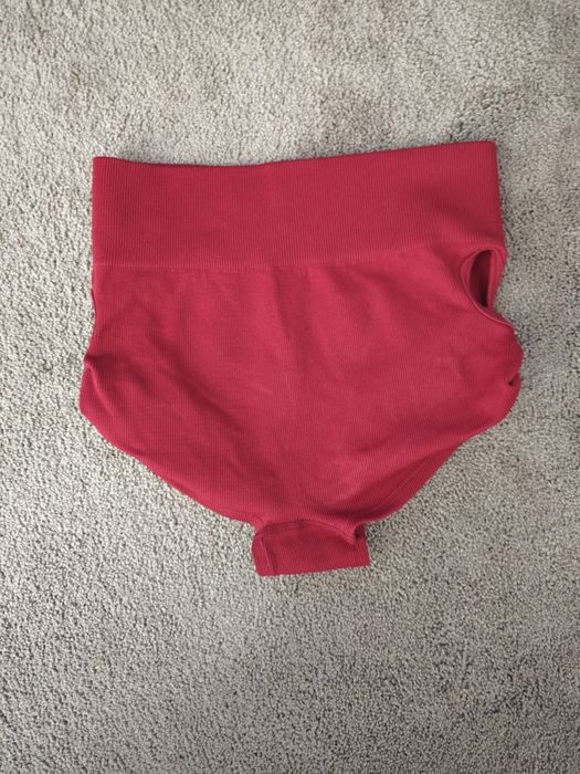 Spodenki pole dance fitness S wysoki stan czerwone