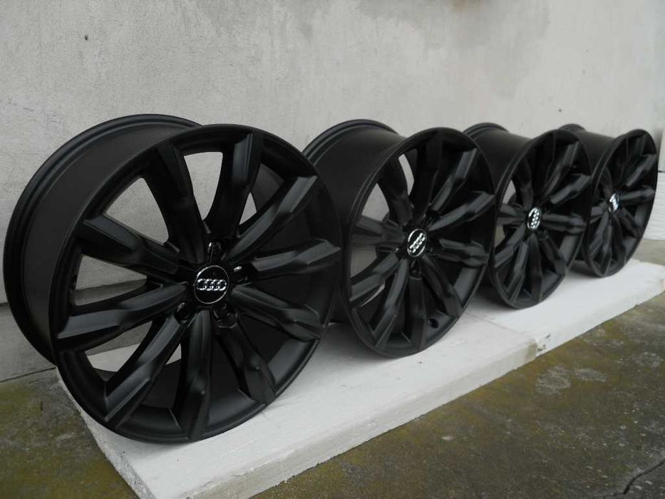 Oryginalne Felgi aluminiowe 18 " AUDI 5x112, 8J, ET26, czarny mat