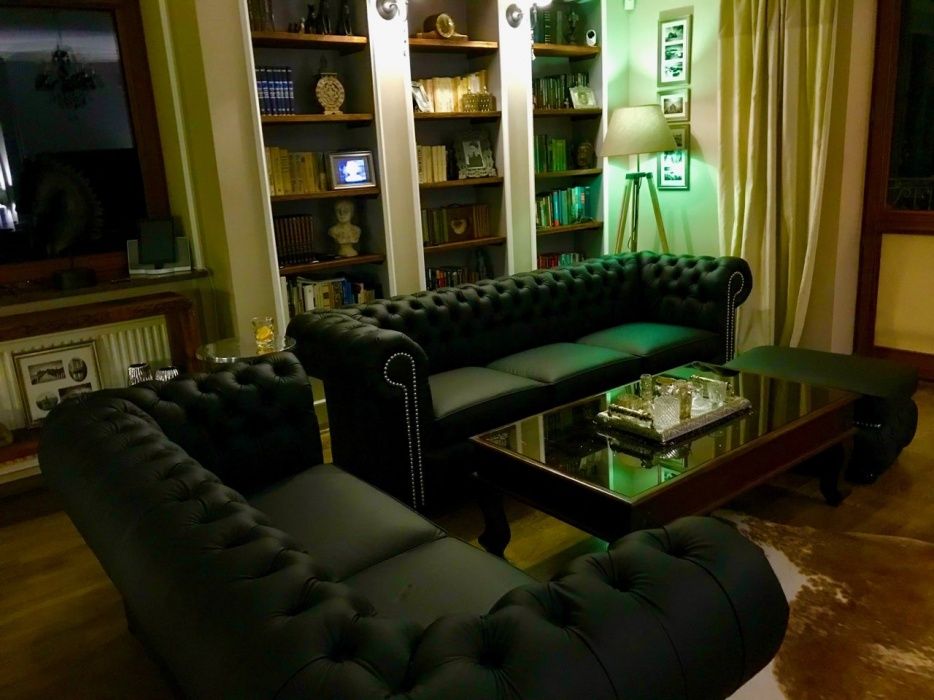 zestaw Chesterfield 4+3+puf