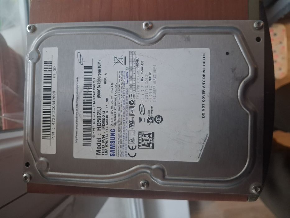 HDD винчестер диск 3,5" 500 Gb, Samsung HD502IJ ,Seagate Barracuda .