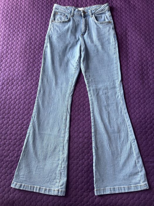 Jeansy flare 158 cm