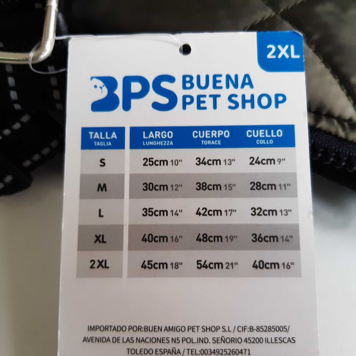 Casaco Colete c/ Arnês p/ Cão Novo 2XL Buena Pet Shop