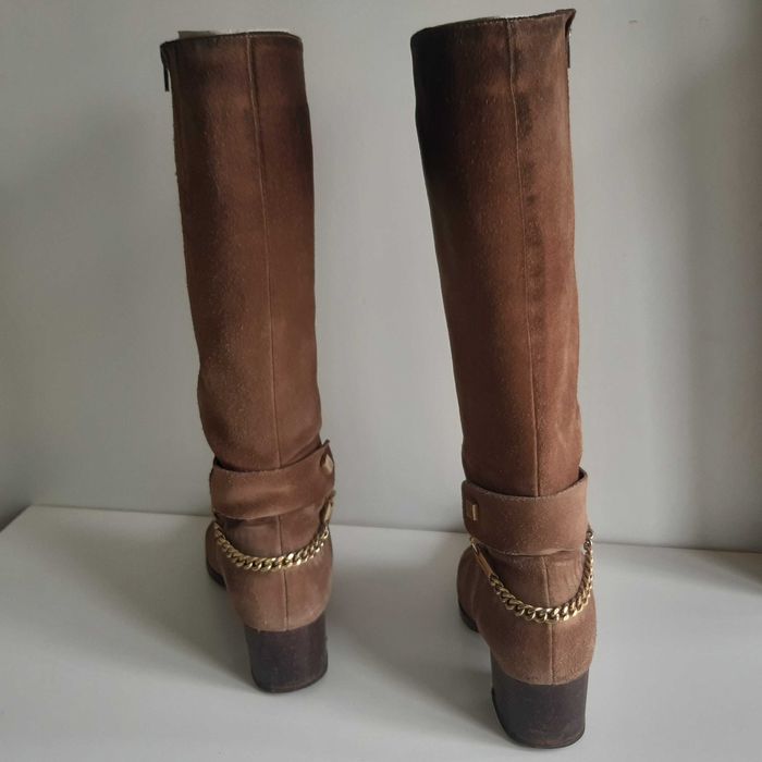 Botas Senhora Cano Alto Camurça tam. 35/36 Estimadas