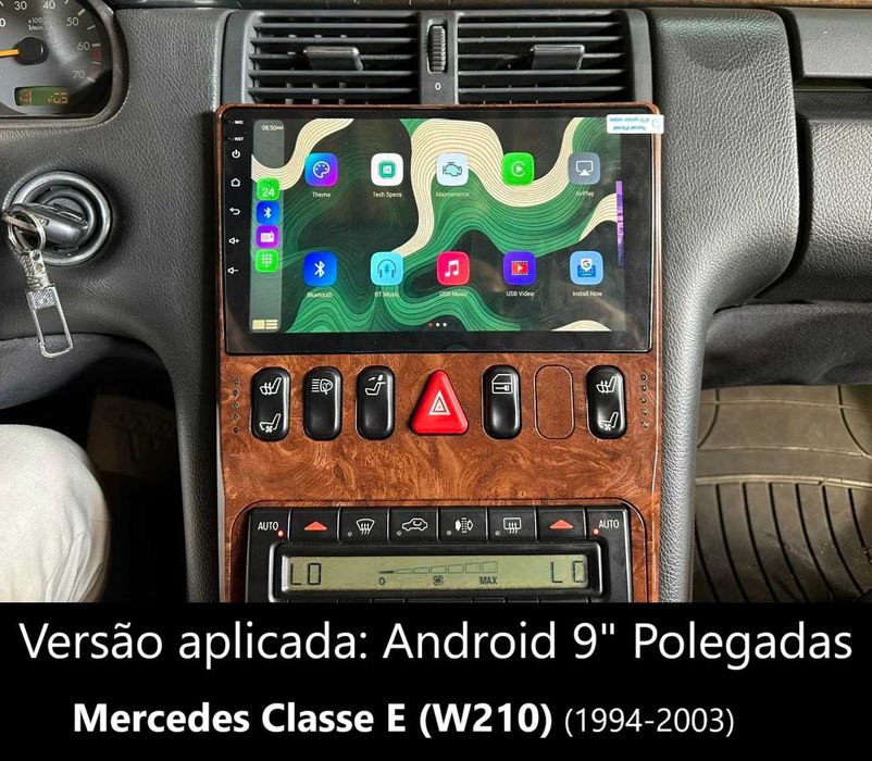Rádio 2DIN 9" [4+32GB] MERCEDES • Classe E (W124) • (W210) • Android