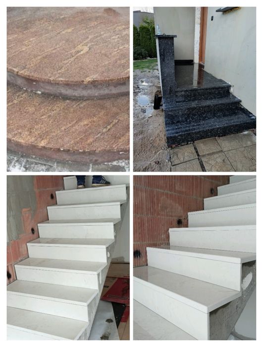 Schody wewnętrzne i zewnętrzne Granitowe