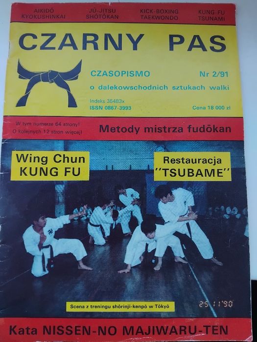 Czasopismo o dalekowschodnich sztukach walki Czarny Pas  nr.2/91 Aikido Kung-Fu Shotokan Kyokushinkai i inne okazja