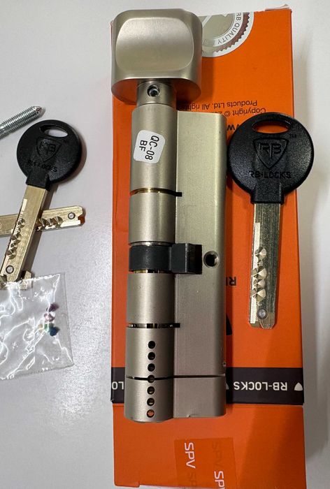 Серцевина / циліндр замка RB-Locks 100мм (50×50) новий, 5 ключів
