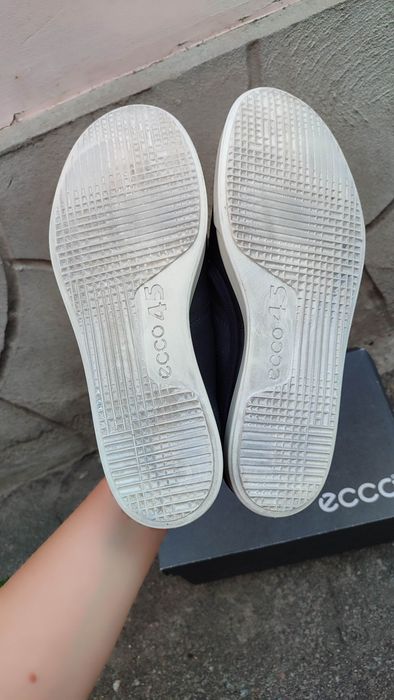 Ecco 45 кеди шкіряні мокасини сліпони туфлі кросівки взуття ессо