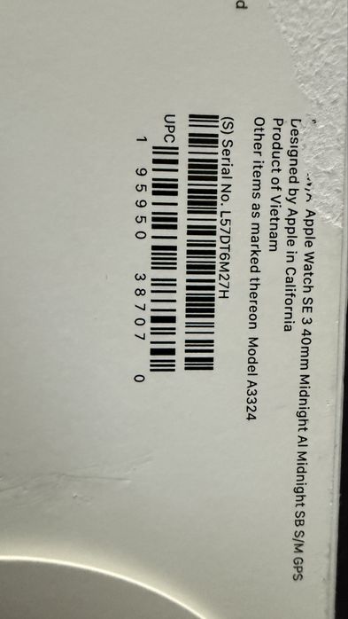 Apple Watch SE GPS з 40мм корпусом з алюмінію кольору midnight