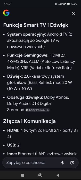 Telewizor Sony Bravia