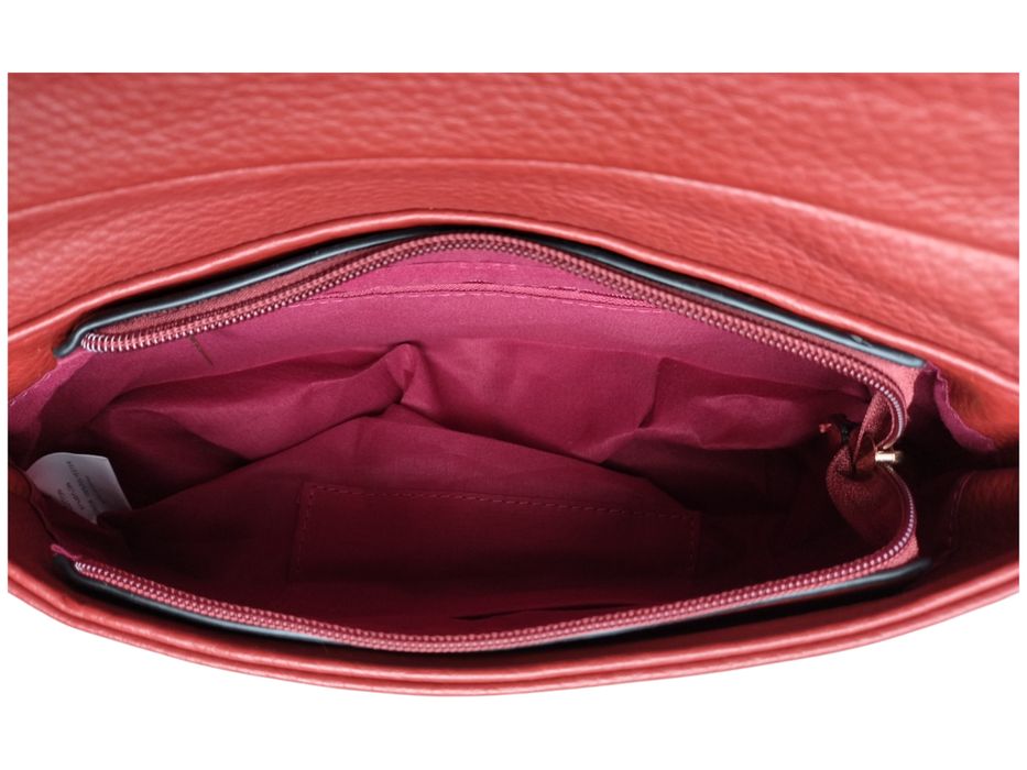 Czerwona Mała Listonoszka Damska na Ramię Miejski Styl