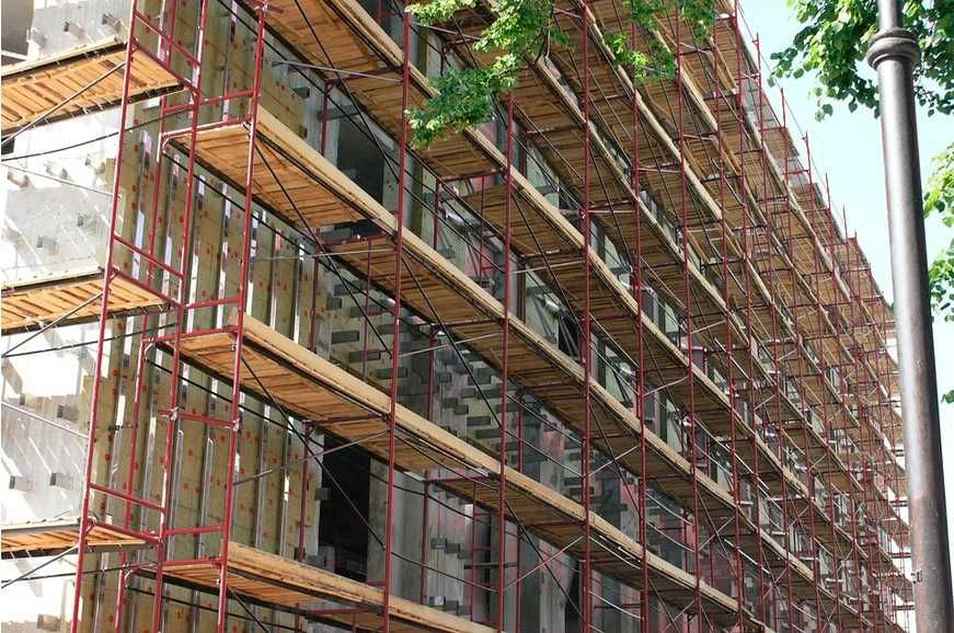 Будівельні риштування. Леса строительные. Вишка тура. Ліса. Риштовка.