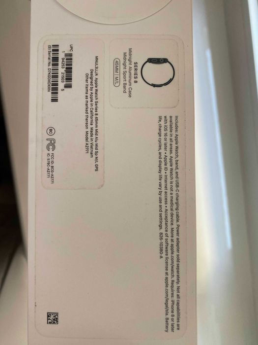 Apple Watch Series 8, 45мм (Midnight) (заводська упаковка)
