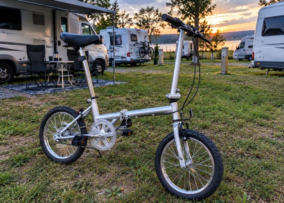 Sprzedam rower mini kompaktowy składany/składak lekki w bdb stanie kamper bus kampervan koła 14 cali !!!