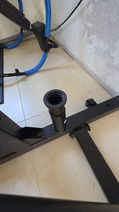 Rack de musculação.
