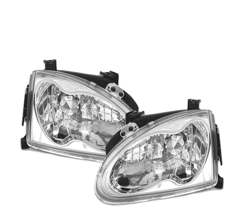 FAROS DELANTEROS HONDA CRX DEL SOL 92-97 FONDO CROMO