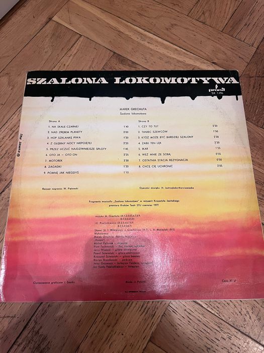 Płyta winylowa winyl Grechuta Szalona Lokomotywa