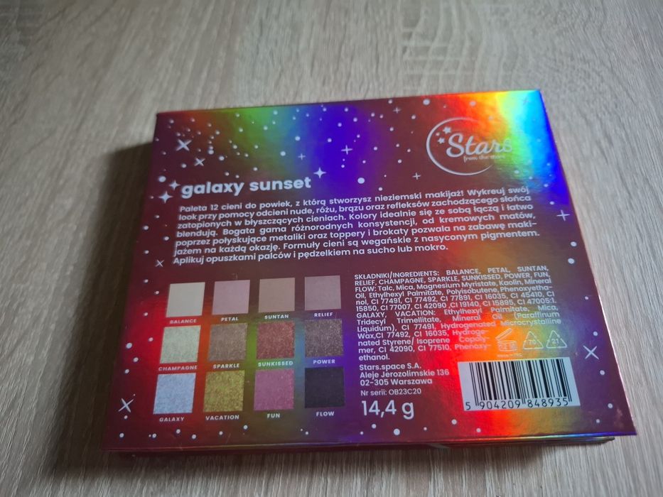 Paleta cieni Stars from the Stars Galaxy Sunset