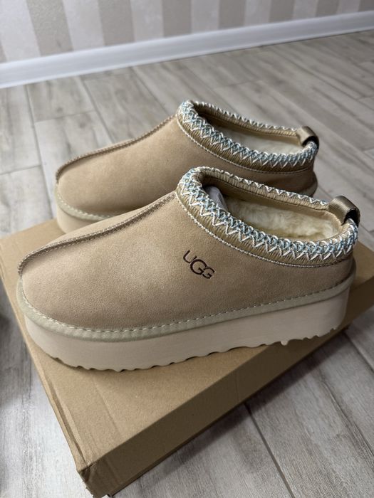 Женские Угги Ugg tazz love,ботинки галоши Lanah Clog Chestnut Platform