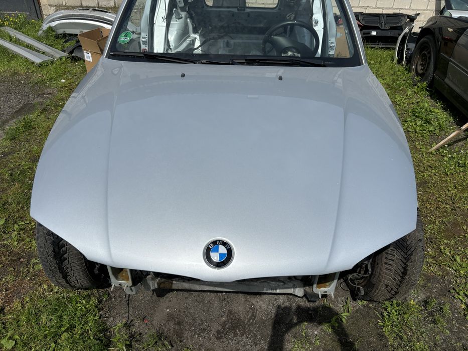 Bmw E87 Maska lift srebrna titansilber metalic 354/7 demontaż oryginał błotnik drzwi seria 1