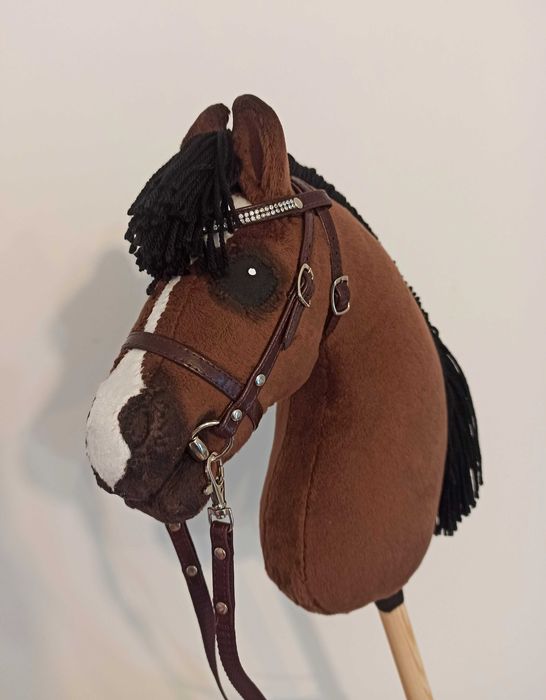 Konik Hobby Horse A4 ręcznie szyty z minky, dostępny od ręki