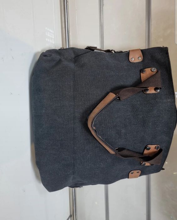 Torebka czarna duza shopper