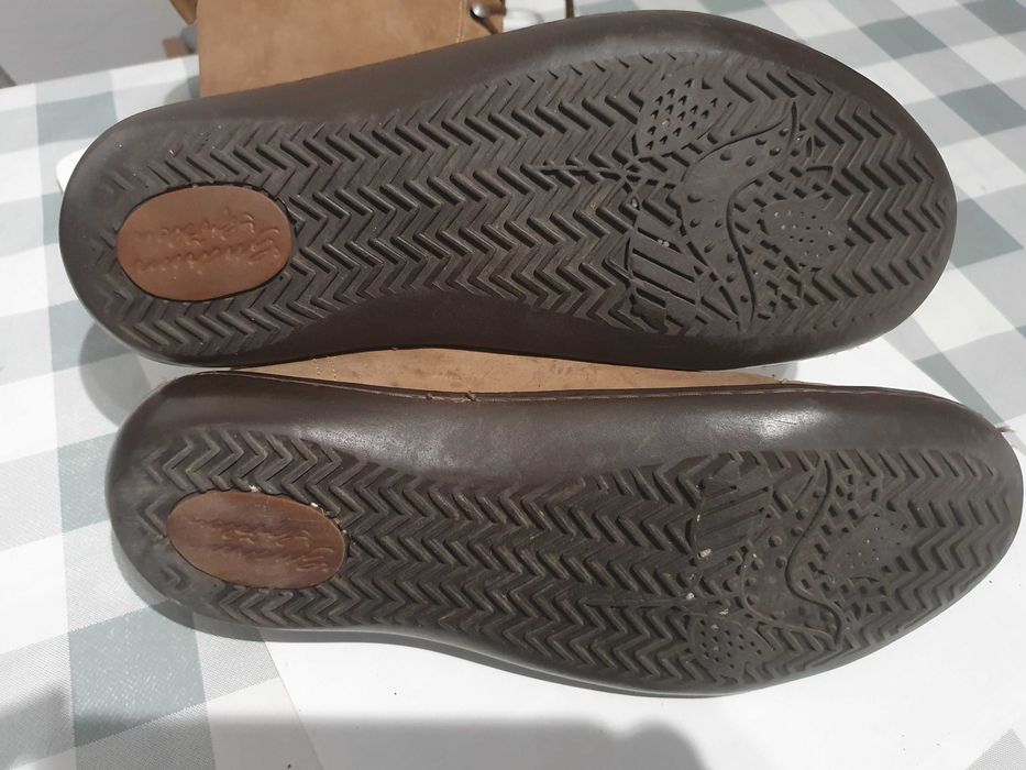 Długie, skórzane buty, rozm. 41.