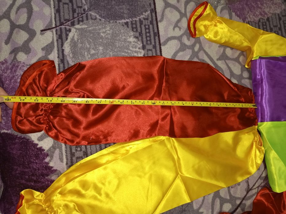 Новий костюм клоун шут петрушка арлекін