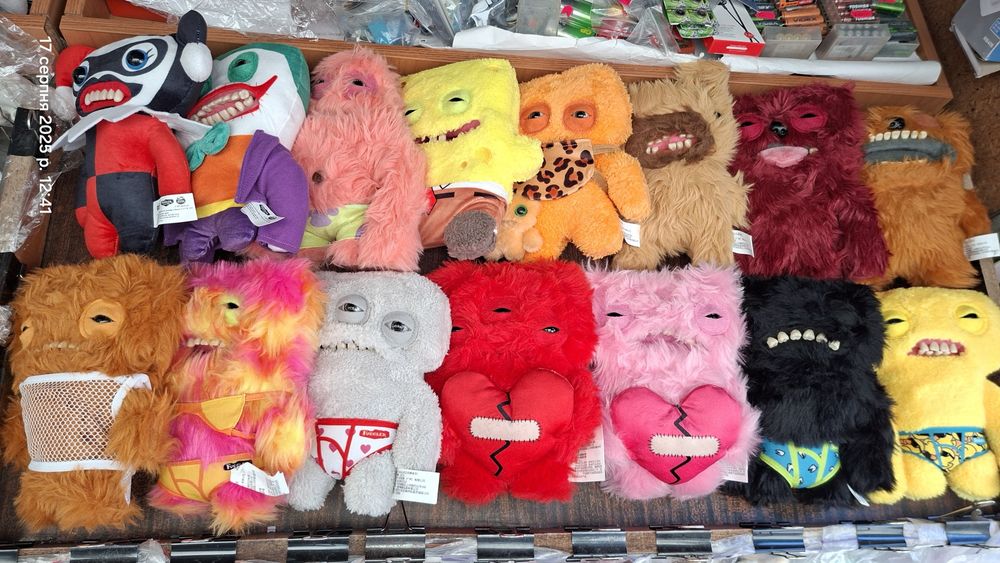 Fuggler мякі фуглер фаглер оригінал 22 см чорний рожевий жовтий сірий