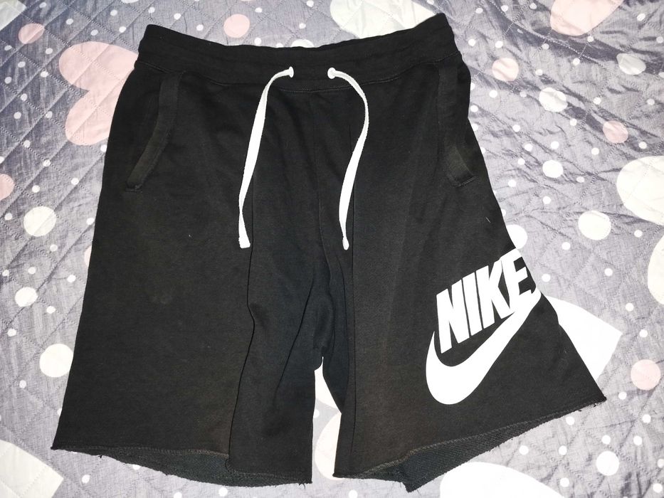 KRÓTKIE spodenki NIKE MĘSKIE CZARNE bawełniane |Rozmiar.M|