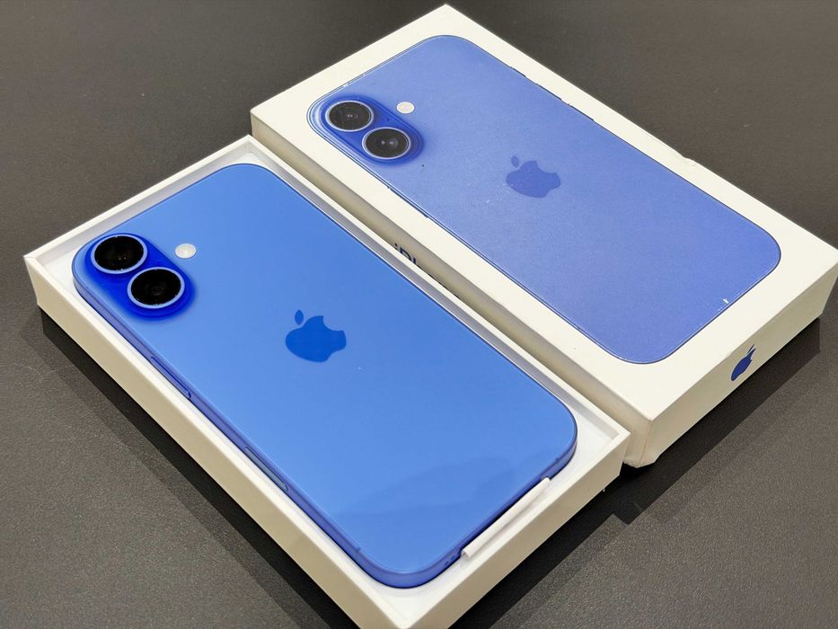iPhone 16 128GB • 0 cykli • 100% BAT • RATY 0% • Niebieski • Gwarancja